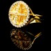 Χρυσό κωνσταντινάτο δαχτυλίδι Κ14 με ζιργκόν